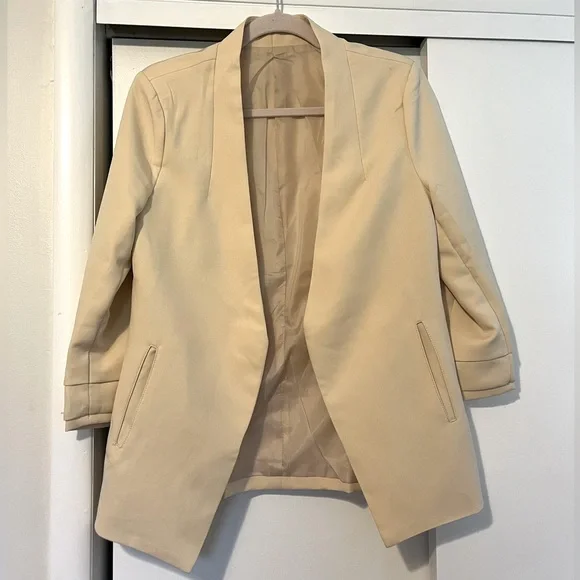 Beige Blazer Jacket - Picture 1 of 4